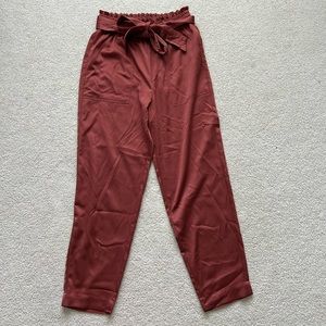 Satin orange Abercrombie & Fitch waistband pants